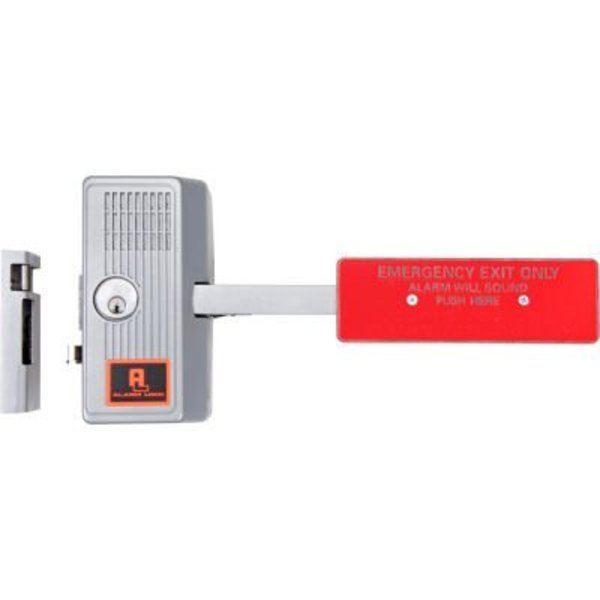 Alarm Lock SirenLock Alarmed Exit Device w/ 18in Surface Mounted Push Paddle 250X28